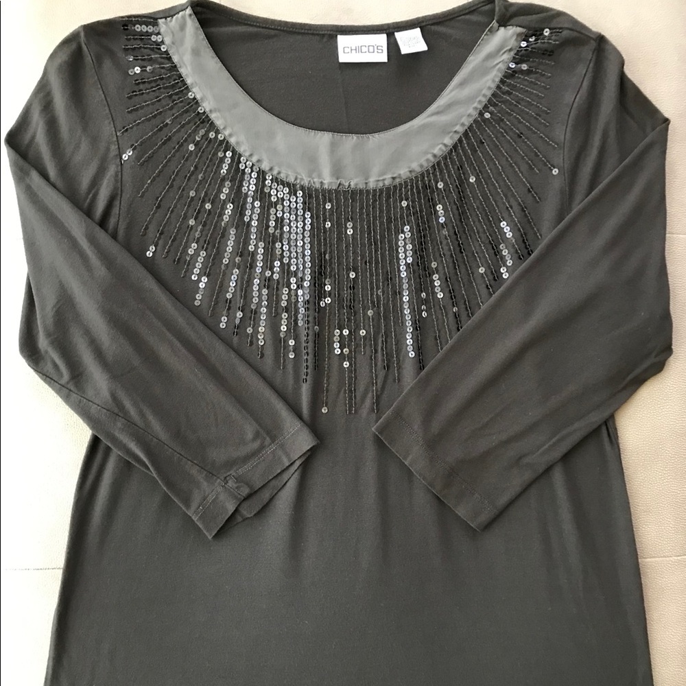 Chico’s brown top in size M